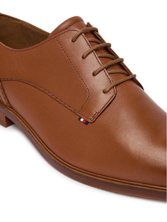 Tommy Hilfiger Scarpe basse Tommy Hilfiger Hilfiger Leather Dress Shoe FM0FM05777 Marrone