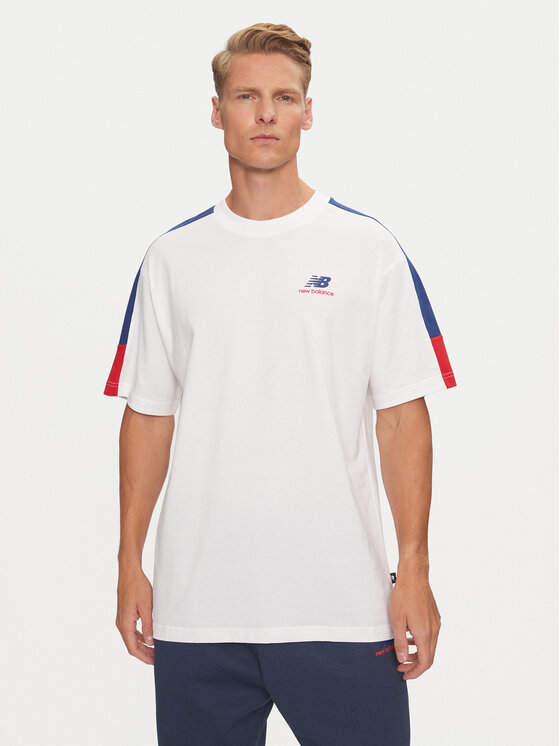New Balance New Balance Marškinėliai Classics MT43526NNY Mėlyna Relaxed Fit