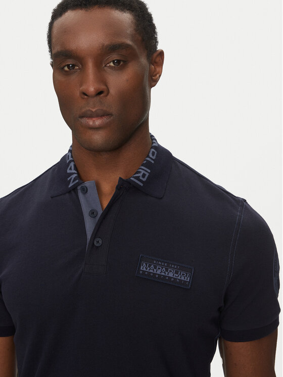 Napapijri Napapijri Polo E-Amundsen NP0A4IN9 Tamnoplava Regular Fit