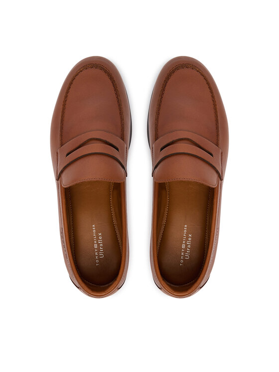 Tommy Hilfiger Loaferice Tommy Hilfiger Flexible Slim FM0FM05849 Smeđa