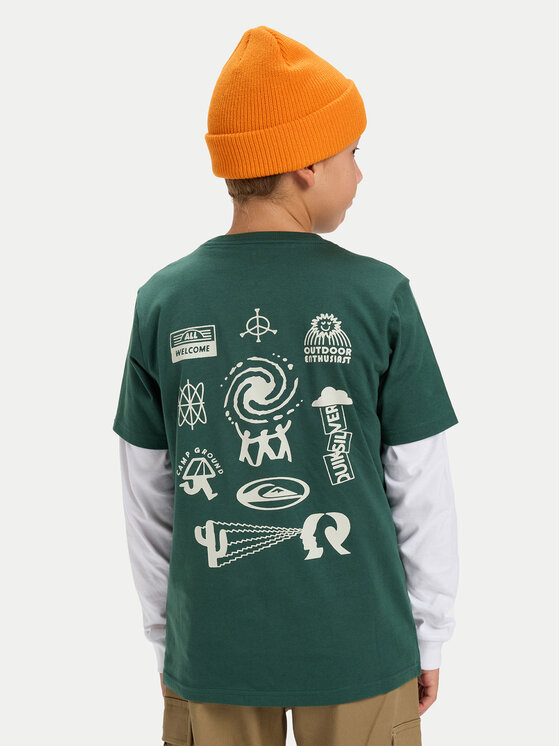 Quiksilver Quiksilver Футболка Hw Welcome All EQBZT04913 Кольоровий Regular Fit