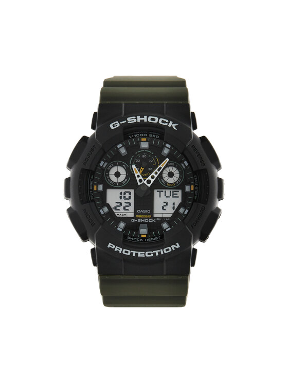 G-Shock Hodinky G-Shock Two Tune Utility GA-100TU-1A3ER Kaki
