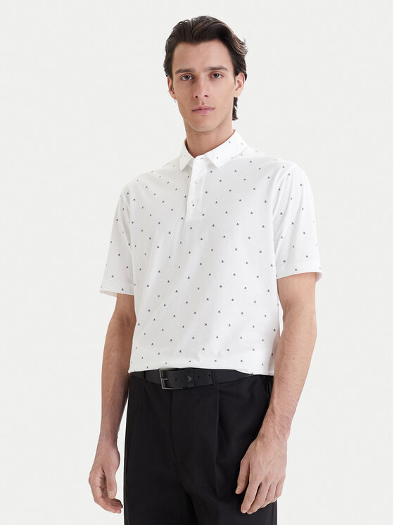 Armani Exchange Armani Exchange Polo XM000735 AF10356 F0198 Blanco Regular Fit