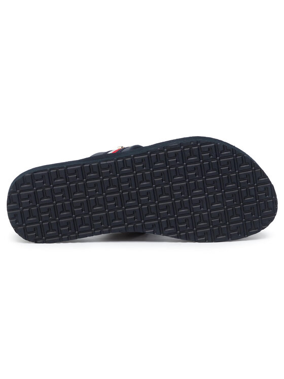 Tommy Hilfiger Žabky Tommy Hilfiger Hardware Detail Beach Thong FW0FW04370 Tmavomodrá