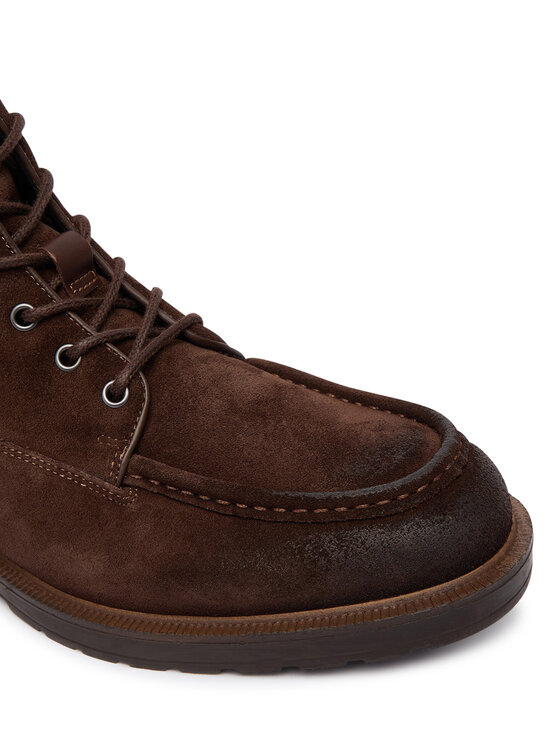 Tommy Hilfiger Gležnjače Tommy Hilfiger Cleated W Moc FM0FM05599 Smeđa