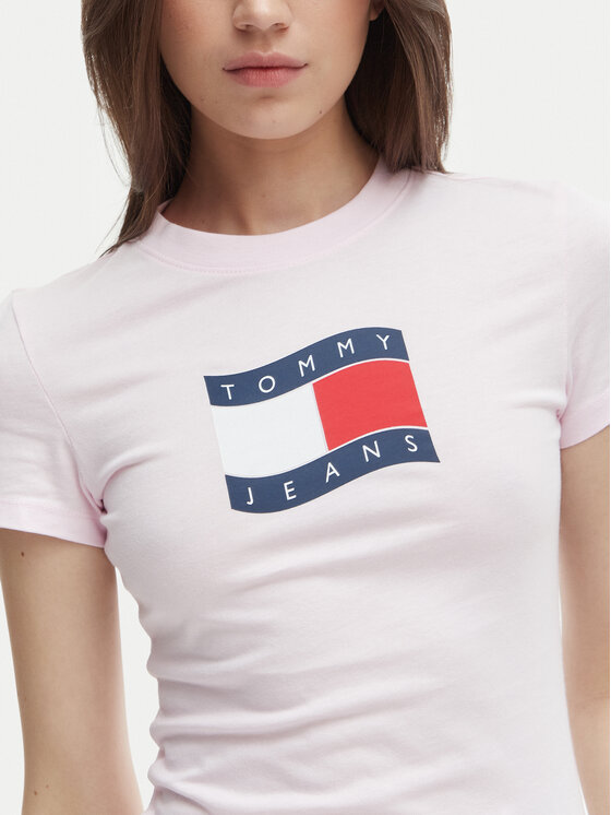 Tommy Jeans Tommy Jeans Camiseta DW0DW22781 Rosa Regular Fit