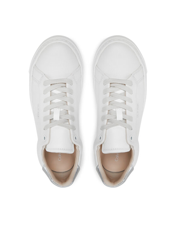Calvin Klein Αθλητικά Calvin Klein Cupsole Lace Up W/Ml HW0HW02288 Λευκό