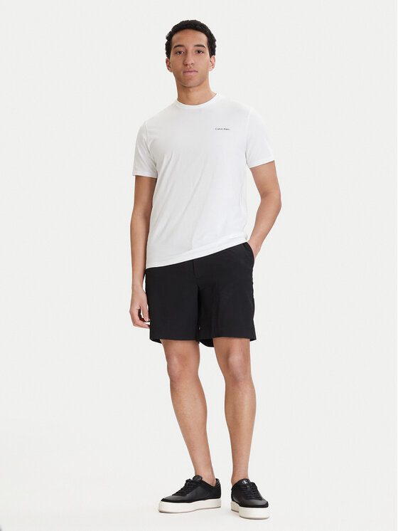 Calvin Klein Calvin Klein Camiseta Micro Logo LV04LC255G Blanco Regular Fit