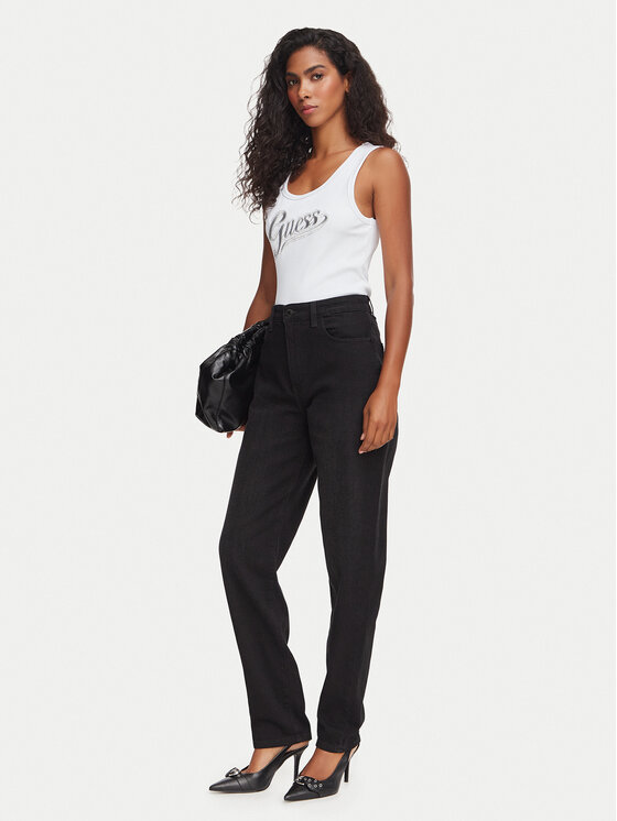 Guess Guess Top W6YP30 K4380 Blanco Slim Fit
