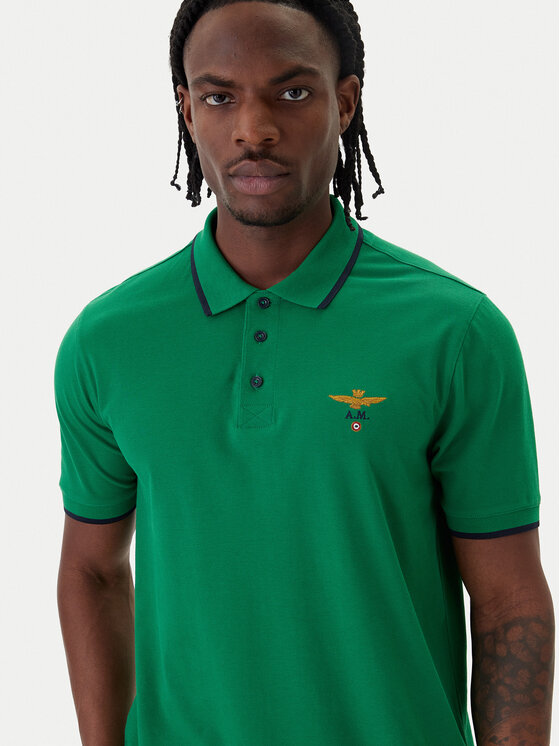 Aeronautica Militare Aeronautica Militare Polo 261PO1308UP00082 Verde Regular Fit