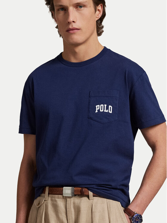 Polo Ralph Lauren Polo Ralph Lauren Футболка 710974585001 Cиній Custom Slim Fit