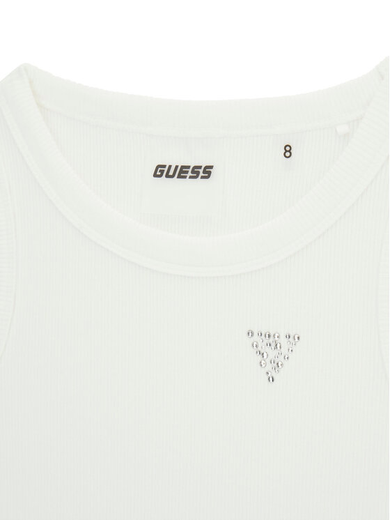 Guess Guess Top J6GI36 K8RT2 Blanco Slim Fit