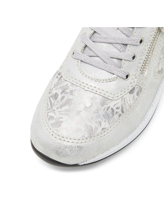 Rieker Sneakersy Rieker N1112-80 Stříbrná