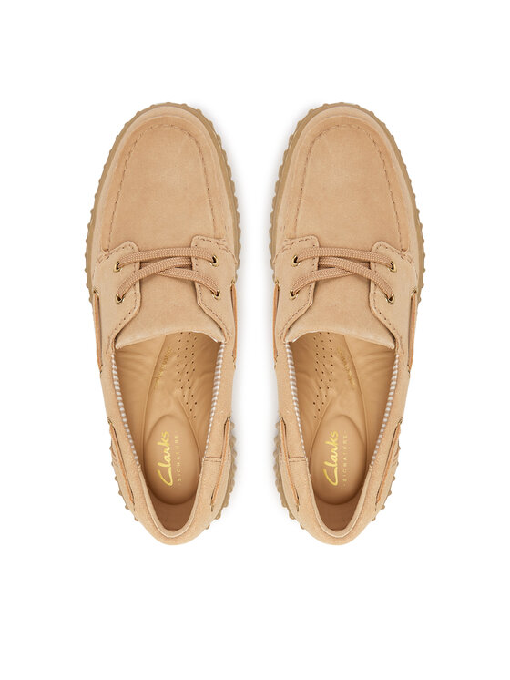 Clarks Туфлі Clarks Torhill Boat 26186301 Бежевий
