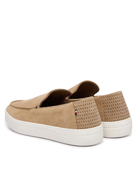Tommy Hilfiger Lordsy Tommy Hilfiger Modern Light Suede Loafer FM0FM05924 Svetlo hnedá