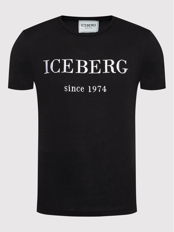 Iceberg Iceberg T-shirt 22II1P0F0146301 Crna Regular Fit
