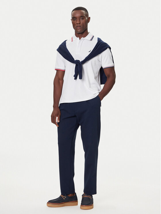 Nautica Nautica Polo Atabay N1S03424 Blanco Regular Fit