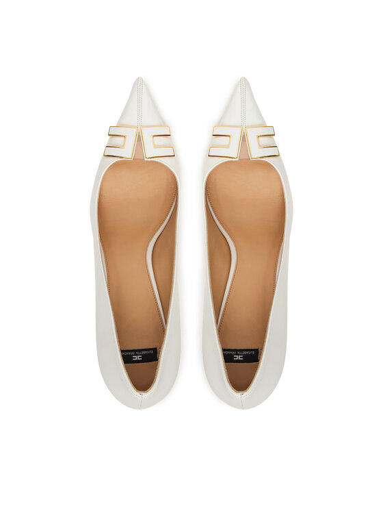 Elisabetta Franchi Туфлі на шпильці Elisabetta Franchi SA14B61E2 Білий