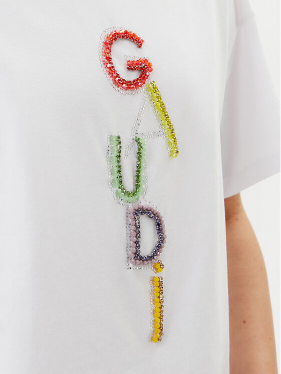Gaudi Gaudi Футболка 511BD64027 Білий Regular Fit