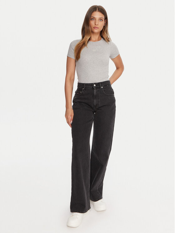 Guess Jeans Guess Jeans Camiseta W5BP45 KA0H1 Gris Slim Fit