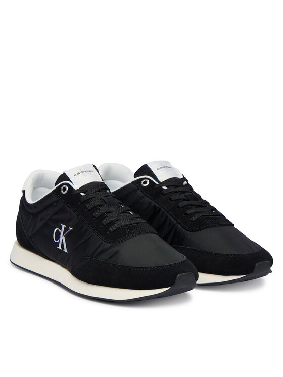 Calvin Klein Jeans Sportcipők Calvin Klein Jeans Retro Runner Ess Mix Mat YM0YM01361 Fekete