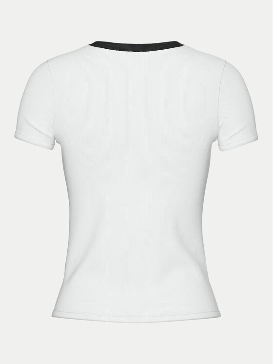 Pieces Pieces T-shirt May 17154483 Bijela Slim Fit