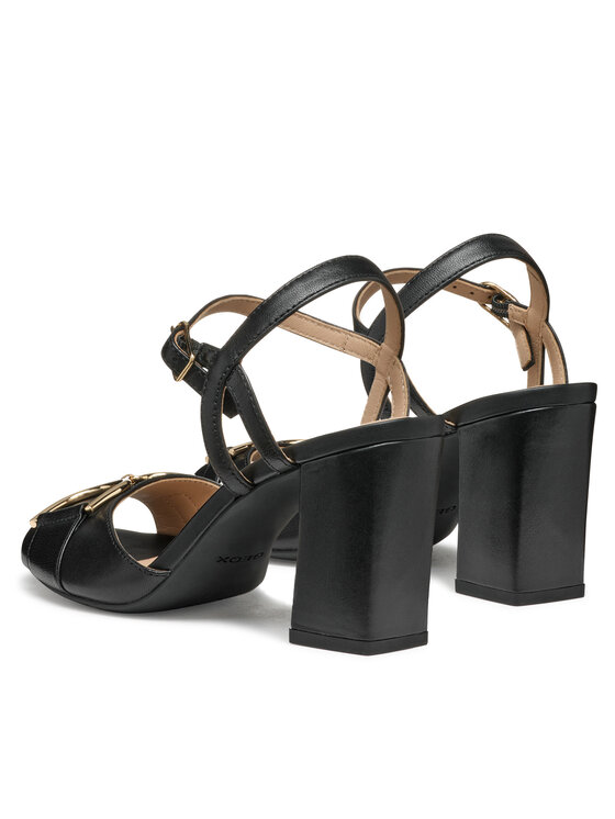 Geox Szandál Geox D New Eraklia 80 D55RPA 000TU C9999 Fekete