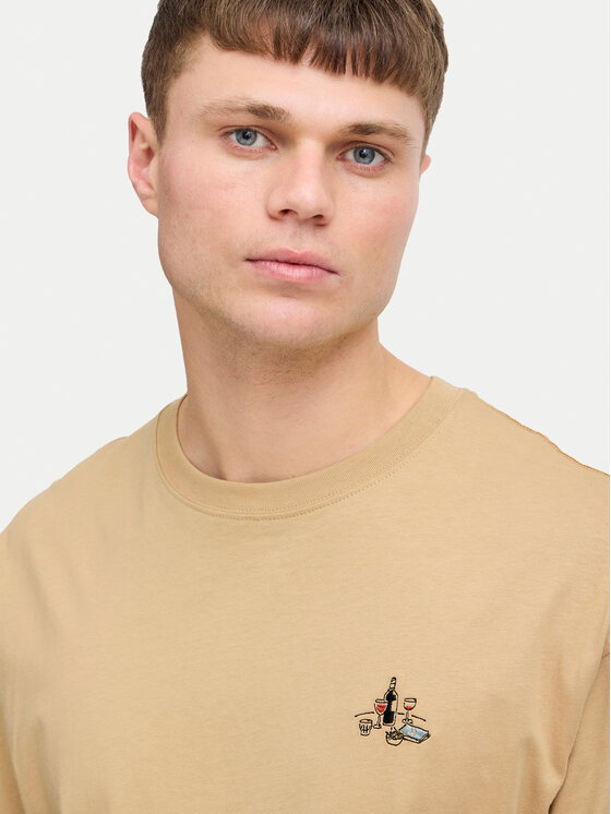 Solid Solid Camiseta Manes 21108333 Marrón Regular Fit