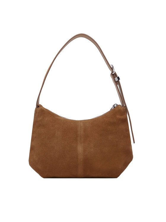 Tommy Jeans Ročna torba Tommy Jeans Tjw Slouchy Suede Shoulder Bag AW0AW18859 Rjava