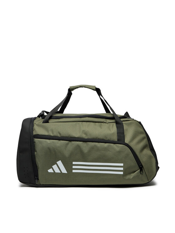 adidas Torbica adidas Essentials 3-Stripes Duffel Bag Medium IZ1918 Zelena