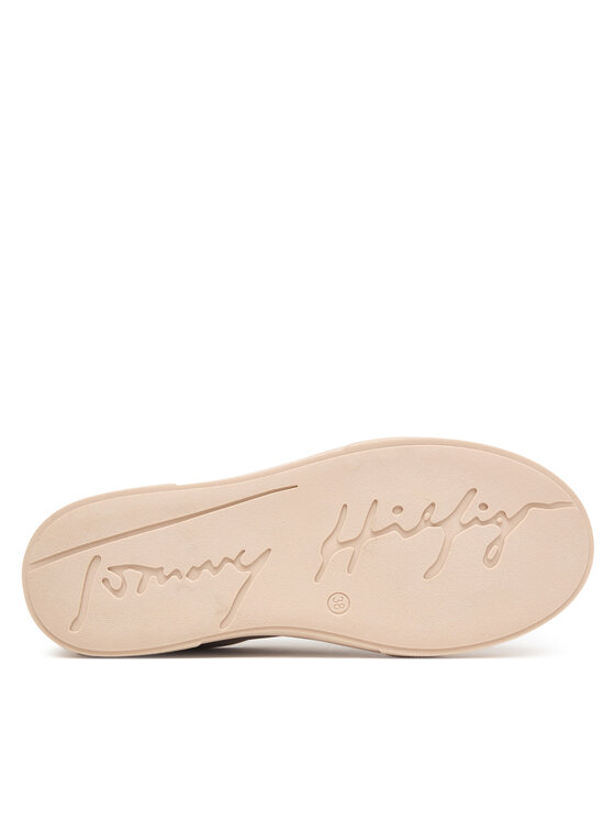 Tommy Hilfiger Sportcipők Tommy Hilfiger Low Cut Lace-Up Sneaker T3A9-35086-0315 D Világos bézs