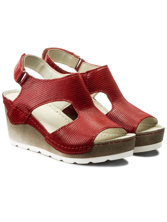 Dolce Pietro Sandále Dolce Pietro 0888-017-01-0 Červená