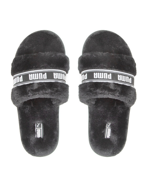 Puma Kapcie Puma Fluff 384937 01 Czarny