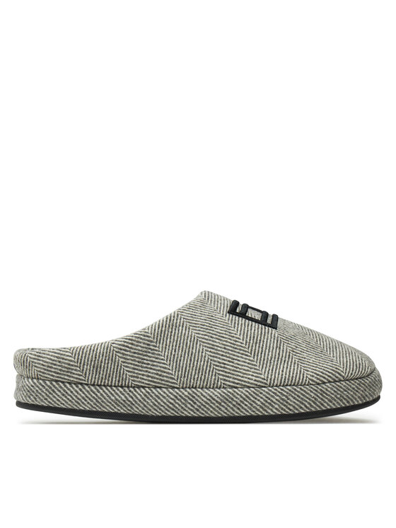 Tommy Hilfiger Papuci de casă Tommy Hilfiger Flag Herringbone House Shoe FM0FM05304 Gri
