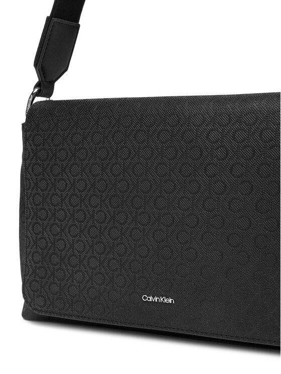Calvin Klein Torbica Calvin Klein Ck Must Satchel_Mono K60K613181 Crna