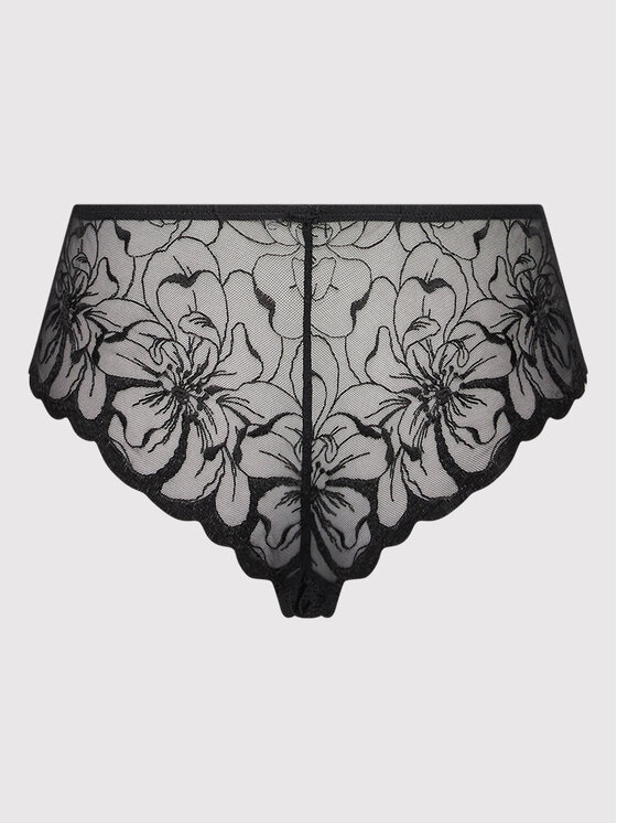 Chantelle Chantelle Бразильські труси Fleurs C12M40 Чорний