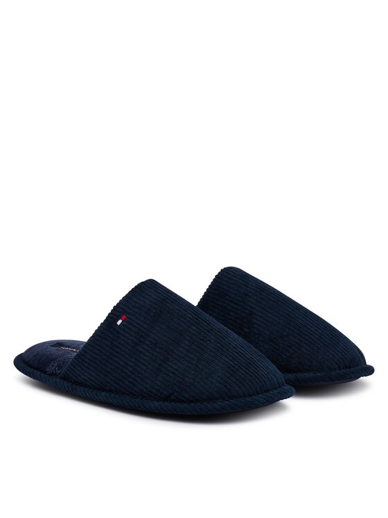 Tommy Hilfiger Pantuflas Tommy Hilfiger Corduroy House Shoes FM0FM06019 Azul marino