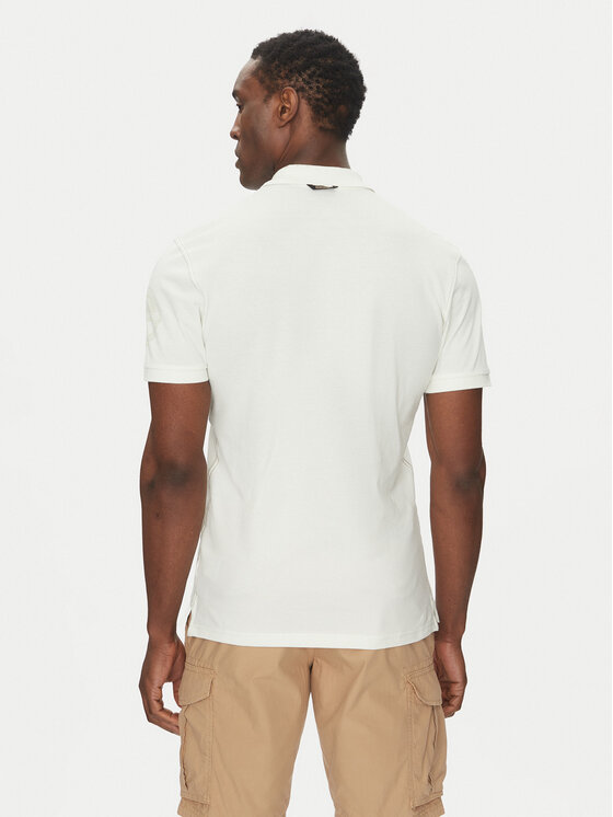 Napapijri Napapijri Polo E-Amundsen NP0A4IN9 Écru Regular Fit