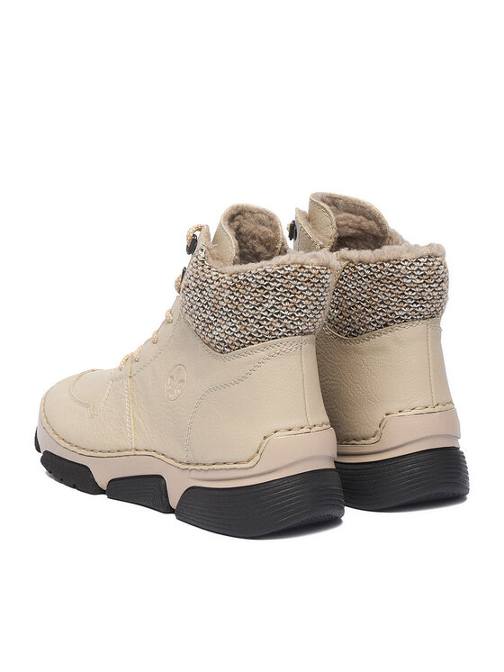 Rieker Μποτίνια Rieker CEO-45955-60 Κρεμ