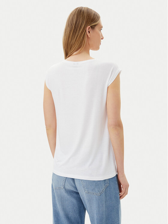 Pieces Pieces Футболка Billo 17078732 Білий Loose Fit