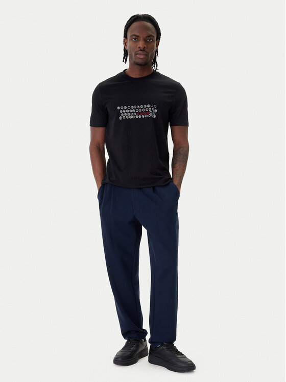 HUGO HUGO Camiseta Deyss 50553755 Negro Regular Fit