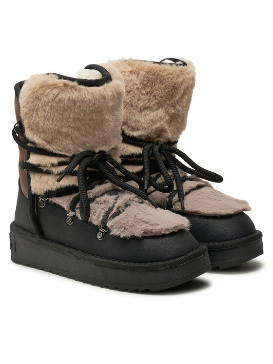 HI-FUN（Notime） Cizme de zăpadă D.Franklin Nordic Trk Fur DFSH370012 Negru