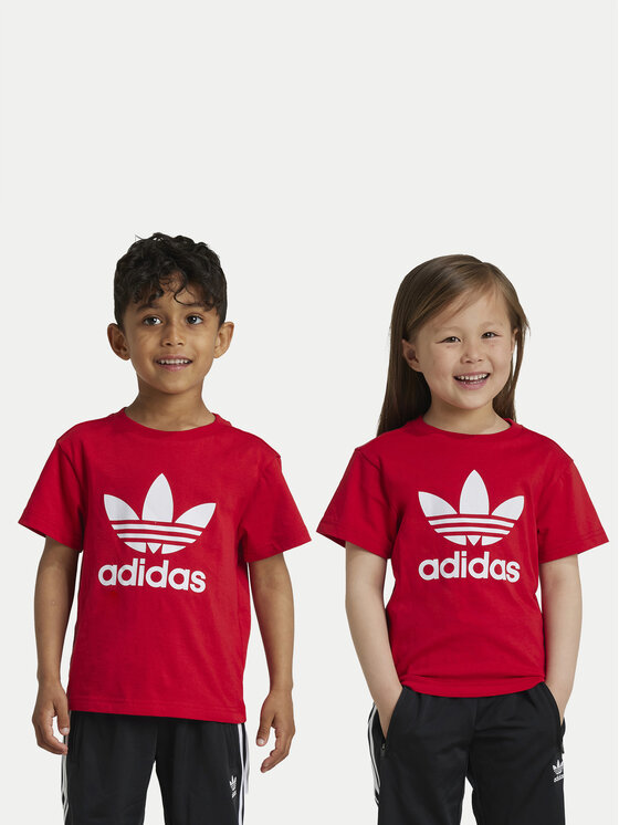 adidas adidas Camiseta adicolor Trefoil IY2387 Rojo Regular Fit