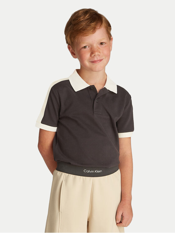 Calvin Klein Jeans Calvin Klein Jeans Polo majica IB0IB02485 Črna Regular Fit