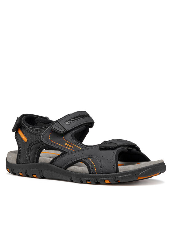 Geox Sandały Geox U Sandal Strada U8224D 0EKBC C4367 Czarny