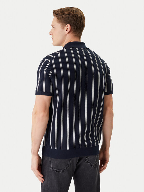 Tommy Hilfiger Tommy Hilfiger Polo Vertical MW0MW41949 Azul marino Regular Fit