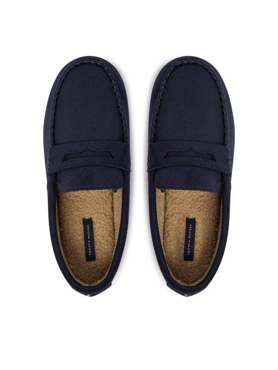 Tommy Hilfiger Пантофи Tommy Hilfiger Hilfiger Driver House Shoe FM0FM06012 Тъмносин