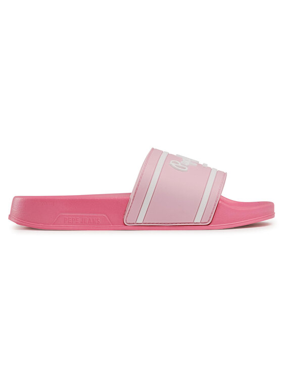 Pepe Jeans Шльопанці Pepe Jeans Slider Logo Girls PGS70043 Рожевий