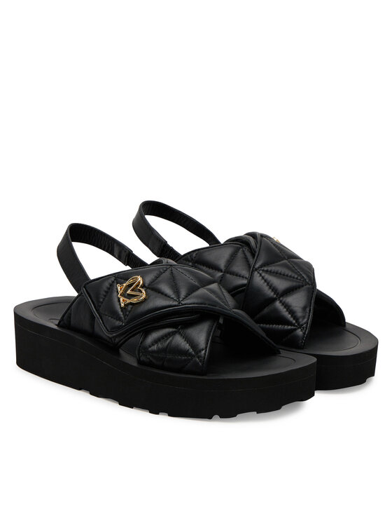LOVE MOSCHINO Босоніжки LOVE MOSCHINO JA16044I1MIE0000 Чорний