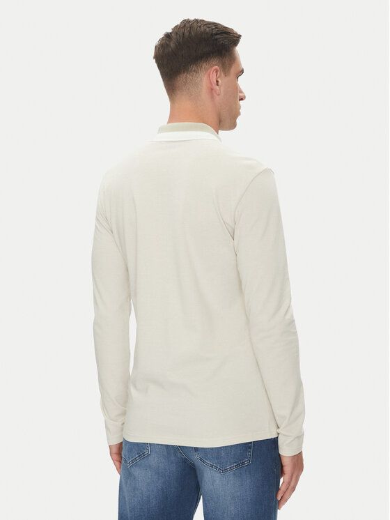 BOSS BOSS Polo marškinėliai Peoxfordlong_1 50544845 Smėlio Regular Fit